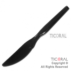 CUCHILLO CLASSIC PLAST NEGRO HS4929 x 20